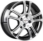 Автомобильные диски X'trike X-105 6x15 4*98 Et:35 Dia:58,1 BK/FP